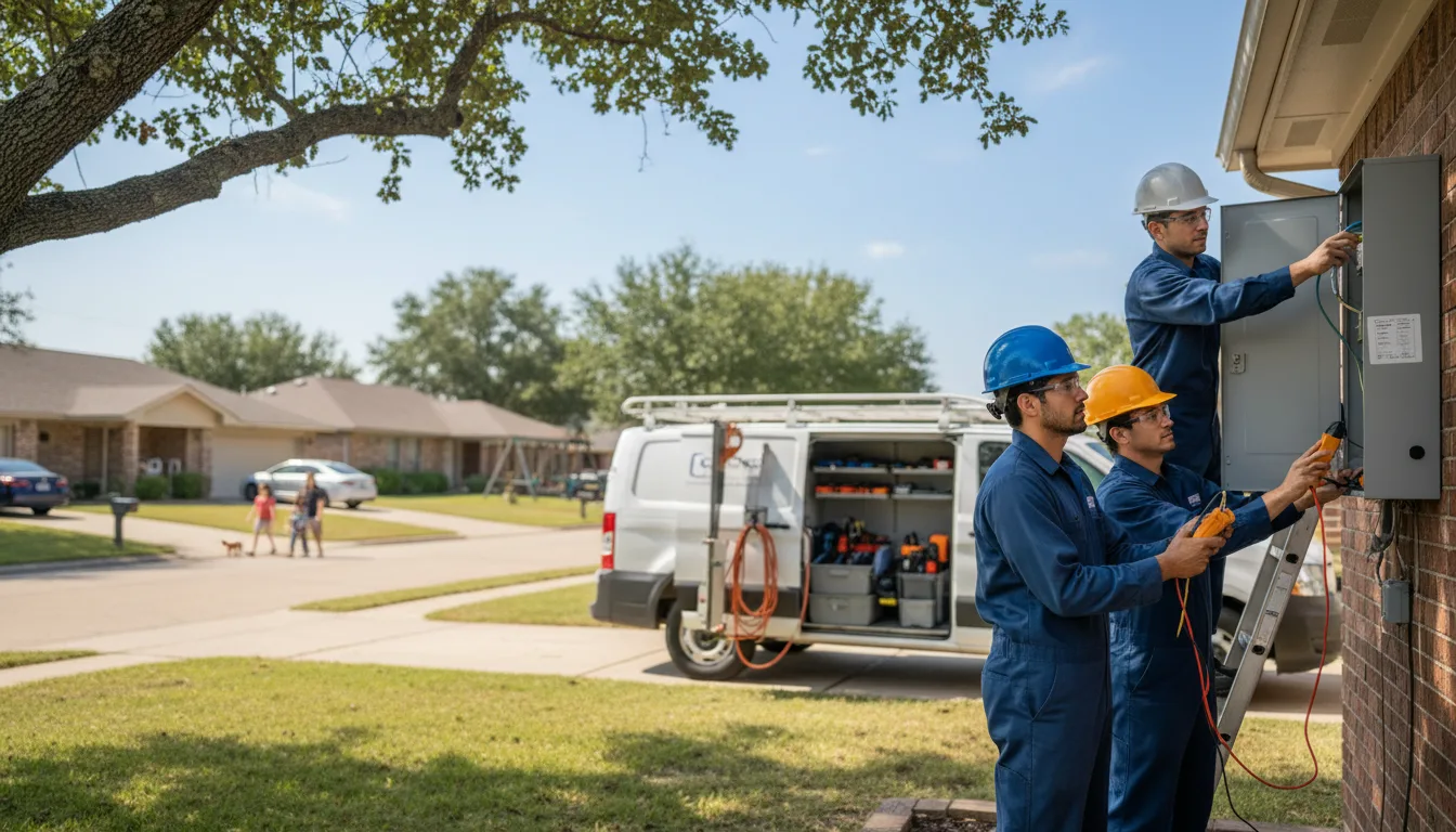 Certified electrician providing emergency electrical services in Drury, MO
